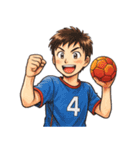 ハンドボール 男子 部活 スポーツ（個別スタンプ：3）