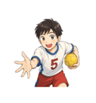 ハンドボール 男子 部活 スポーツ（個別スタンプ：5）