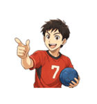 ハンドボール 男子 部活 スポーツ（個別スタンプ：8）