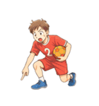 ハンドボール 男子 部活 スポーツ（個別スタンプ：11）