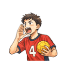 ハンドボール 男子 部活 スポーツ（個別スタンプ：14）