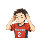 ハンドボール 男子 部活 スポーツ（個別スタンプ：16）
