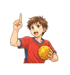 ハンドボール 男子 部活 スポーツ（個別スタンプ：17）
