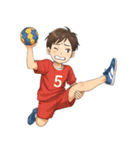ハンドボール 男子 部活 スポーツ（個別スタンプ：19）