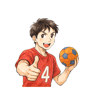 ハンドボール 男子 部活 スポーツ（個別スタンプ：21）