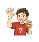 ハンドボール 男子 部活 スポーツ（個別スタンプ：24）