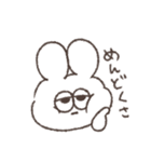 色々ある太っちょうさぎ（個別スタンプ：3）