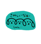三連イヌ（青みどり）（個別スタンプ：6）