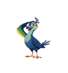 【敬礼鳥 1】（個別スタンプ：1）