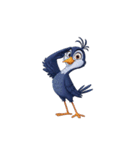 【敬礼鳥 1】（個別スタンプ：2）