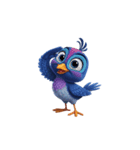 【敬礼鳥 1】（個別スタンプ：5）