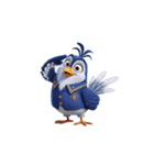 【敬礼鳥 1】（個別スタンプ：6）