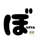 【はっきり文字】ひょっこり白黒ネコことば（個別スタンプ：38）