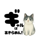 【ギャル式】白黒にゃんの元気パワー☆（個別スタンプ：10）