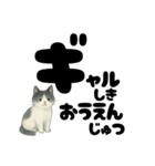 【ギャル式】白黒にゃんの元気パワー☆（個別スタンプ：31）