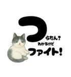 【ギャル式】白黒にゃんの元気パワー☆（個別スタンプ：39）
