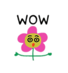 顔がある花英語（個別スタンプ：6）