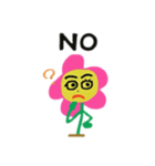 顔がある花英語（個別スタンプ：7）