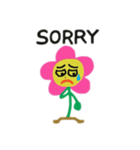 顔がある花英語（個別スタンプ：8）