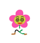 顔がある花英語（個別スタンプ：11）