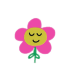 顔がある花英語（個別スタンプ：13）