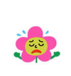 顔がある花英語（個別スタンプ：15）