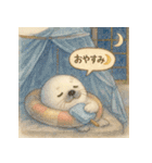 ふわふわアザラシの夏スタンプ（個別スタンプ：13）