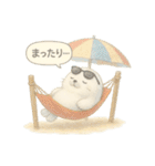 ふわふわアザラシの夏スタンプ（個別スタンプ：29）