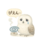 夏の水彩フクロウスタンプ（個別スタンプ：10）