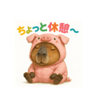 着ぐるみシリーズ③カピバラの動物着ぐるみ（個別スタンプ：20）