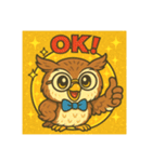 ビックリマンチョコ風フクロウ（個別スタンプ：8）