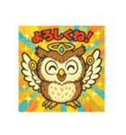 ビックリマンチョコ風フクロウ（個別スタンプ：16）