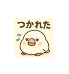 スイーツ好きな文鳥さんゆるゆるスタンプ（個別スタンプ：10）