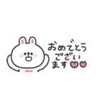 省スペース◎うさぎさん #1（個別スタンプ：34）