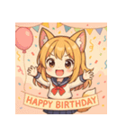 猫耳少女ゆずねちゃん（個別スタンプ：15）