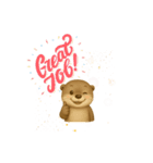 カワウソ日常スタンプ（個別スタンプ：3）