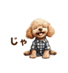 がんばる父トイプードル（個別スタンプ：40）