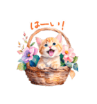 感情を伝える 水彩ねこ 日常✿大人上品（個別スタンプ：14）