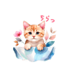 感情を伝える 水彩ねこ 日常✿大人上品（個別スタンプ：39）