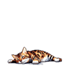 言葉なしでリアクションするベンガル（個別スタンプ：28）