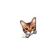 言葉なしでリアクションするベンガル（個別スタンプ：38）