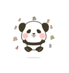 動くぽってりパンダのいつでもスタンプ（個別スタンプ：12）