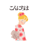 夏の日常〜浴衣の女の子❤️〜（個別スタンプ：3）