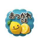 毎年使える♡夏のかわいい立体スタンプ（個別スタンプ：9）