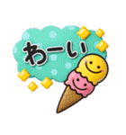 毎年使える♡夏のかわいい立体スタンプ（個別スタンプ：22）