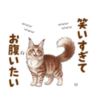 気持ち伝わる♡メインクーンのひとこと（個別スタンプ：16）