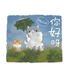 だる猫家族 15 - 世界の名画（個別スタンプ：3）