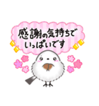毎日使える挨拶返事✴︎まるふわシマエナガ（個別スタンプ：8）