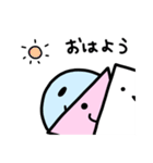 あおくんと、ももちゃんと、しろさんと。（個別スタンプ：5）