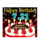 7月下旬❤️日付入り❤️誕生日おめでとう❣️（個別スタンプ：6）